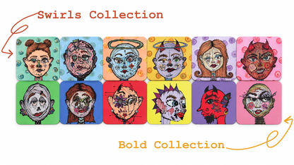 Swirls Collection Coaster Set