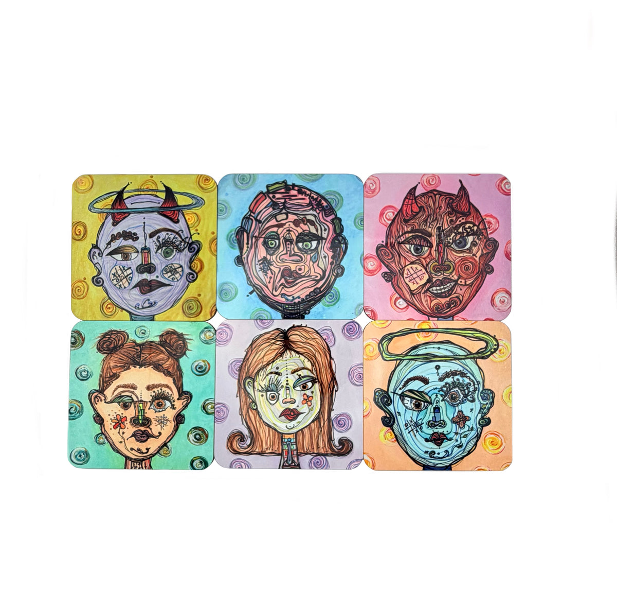 Swirls Collection Coaster Set